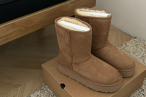 Bottes de neige unisexes mi-mollet en peau de mouton à semelle épaisse