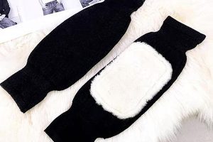 Genouillères en laine – Attelle thermique d’hiver pour les jambes (1 paire)